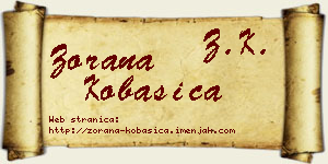 Zorana Kobasica vizit kartica